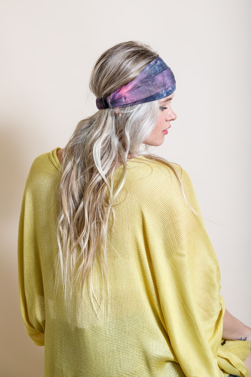 Cheap Wide Band Tie Dye Headwrap Wholesale | Immediate Shipping | Leto Wholesale