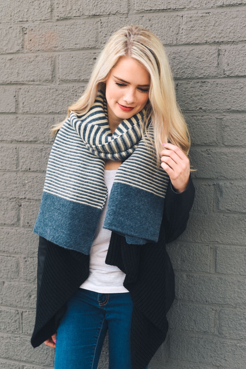 leto wholesale soft multi stripe scarf fall winter women accessories scarves wrap 