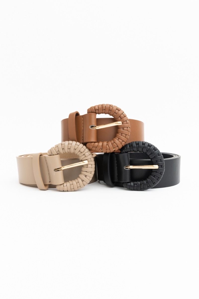 Weave Style D-Ring Women's Wholesale PVC Belt