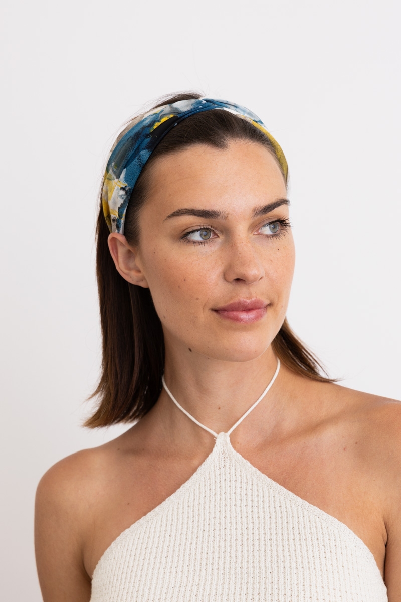 Cosmic Marbled Tie Dye Chiffon Headband 