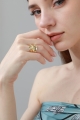 Architectural open ring   minimal statement jewelry