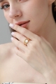 Artisan moonstone ring   luxe minimalist ring