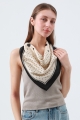 Black trim polka dot bandana classic summer square scarf