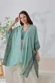 Bohemian embroidered trim kimono cardigan 14