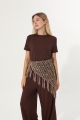 Boho sequin crochet wrap tassel mesh multiway women shawl