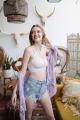 artisanal look seamless longline pullover bralette boho chic