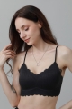 Cloudsoft wireless bra with lace     allday support   invisible fit 