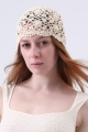 Crochet lace beanie hat hollow out knit skull cap for women 3