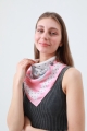 Delicate bellflower print bandana square style neckwear