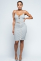 Chic double circle braided rope belt for waist cinch with stylish design