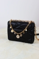 Elegant purse charm chanelinspired bow chain strap 