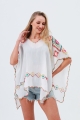 Embroidered geometric kimono lightweight   soft