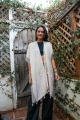 Experience the richness of our persian style two tone tassel kimono 1