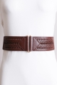 ? Western Fishtail Braid Cinch Belt – Black, Tan, Brown