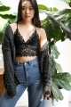Floral lace racerback bralette     lightly padded   ultracomfy for everyday wear