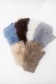 Fluffy faux fur fingerless gloves all color stock winter handwear
