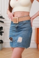Geometric square buckle elastic belt     artsy   versatile