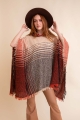 Get ready to our herringbone tweed hooded frayed edge poncho  4