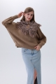 Handloomed shoulder cape     rustic coconut fasteners 9