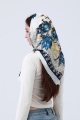 Magnolia fashion silky bandana    elegant square neckwear 3