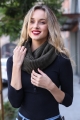 Stylish Knit Infinity Scarf with Faux Sherpa Lining Bulk from Leto Wholesale | Women Scarves Wholesale Supplier