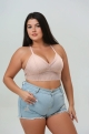 Plus size atelier ribbed lace bralette     curveflattering silhouette