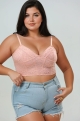 Plus size luxury lace bralette