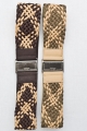 Rectangular clasp braided belt in multiple colors, front view