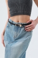 Slim leather belt     minimalist   versatile 3