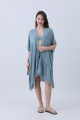 Solid ruffle edge kimono     chic and elegant