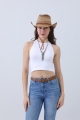 Turquoise concho fringe necklace western style 3