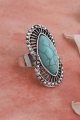Turquoise single stone statement rings antique 3