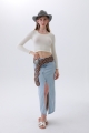 Western circle belt turquoise embellished