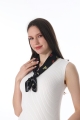 Women floral print satin small square scarf multiuse neck bandana head tie