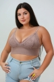 X large chic loop lace bralette     perfect for plus size
