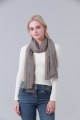 Solid crinkle texture lightweight women long neck scarf