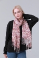 Floral printed tassel long scarf women soft fashion shawl wrap