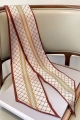 Vintage Lattice Pattern Long Skinny Neck Scarf
