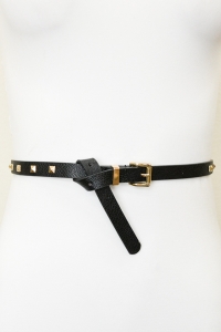Studded Skinny Belt