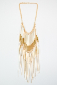 Suede Tassel Necklace