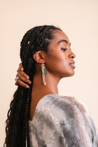 Feather Combo Dangling Earrings – Perfect for Effortless Glam