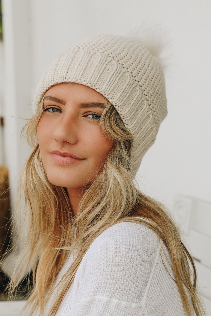 sherpa beanie ivory leto wholesale